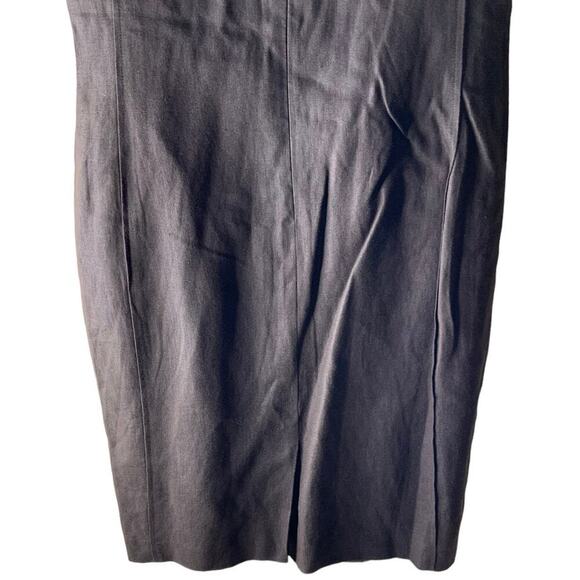 Talbots Brown 100% Dress 8P Sheath Sleeveless Lined Knee Length Zip Closure - Picture 8 of 12